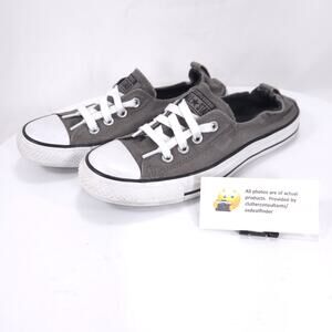 Converse All Star Athletic Sneaker Shoe Womens Size 8 543202F Gray White